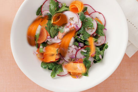  طرز تهیه سالاد تربچه و هویج 