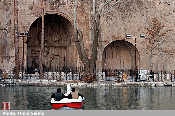 دلیل خشک و پرآب شدن چشمه تاق‌بستان پدیده "سیفونی" است