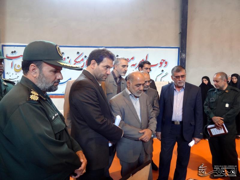 معاون آماد و پشتیبانی ستاد کل نیروهای مسلح از طرح های اقتصاد مقاومتی شهرستان صحنه بازدید کرد