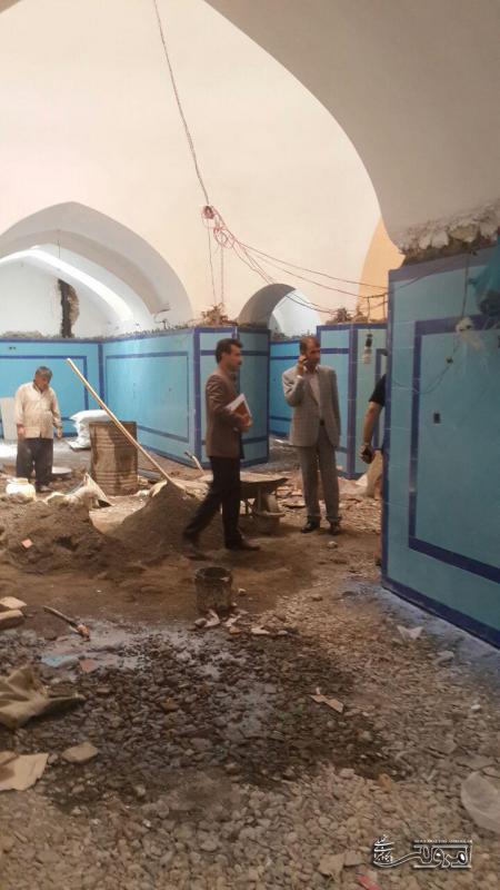 مدیر کل میراث فرهنگی و گردشگری استان کرمانشاه از حمام معاون صحنه بازدید کرد مدیر کل میراث فرهنگی و گردشگری استان کرمانشاه از حمام معاون صحنه بازدید کرد