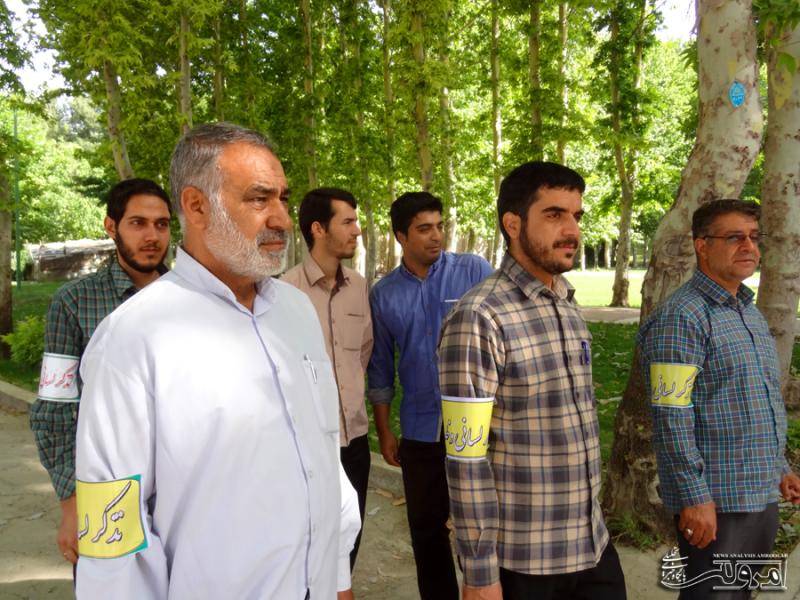 عامران امر به معروف و ناهیان از منکر سومین مانور تذکر لسانی را در شهر صحنه برگزار کردند