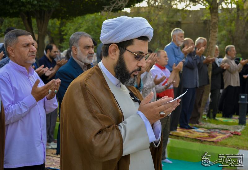  نماز عید سعید فطر در شهر صحنه برگزار شد
