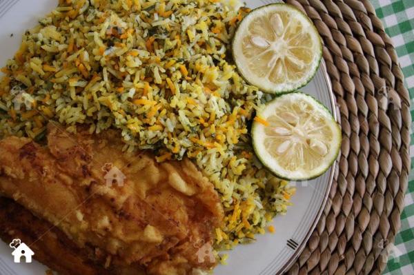  سبزی پلو ماهی هندی مخصوص چله تابستان 