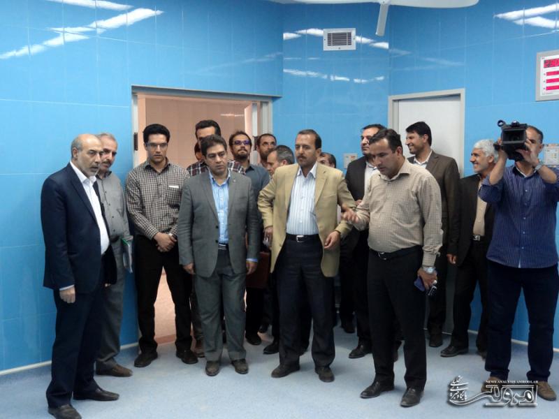  معاون امور عمرانی استانداری کرمانشاه از بیمارستان معاون صحنه بازدید کرد