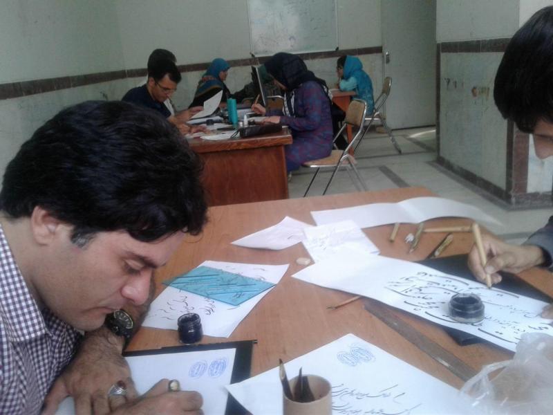 امتحانات سراسری انجمن خوشنویسان در صحنه برگزار شد