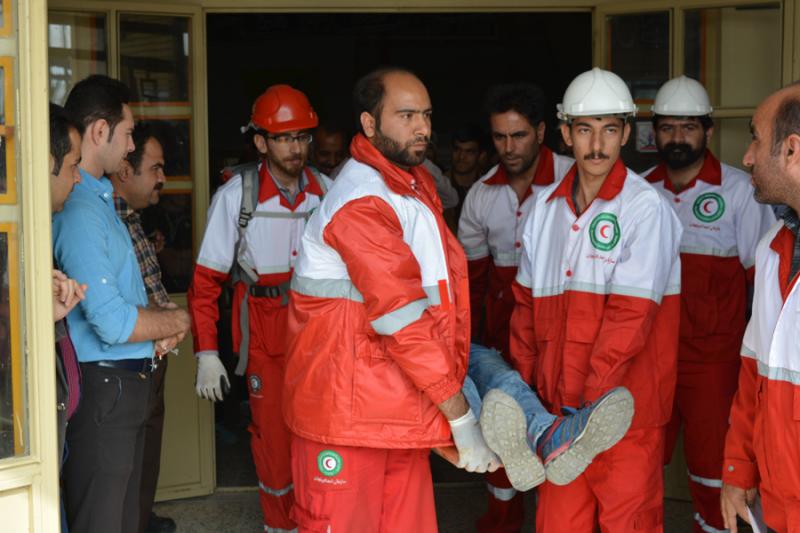 	مانور پدافند غیر عامل در صحنه برگزار شد 