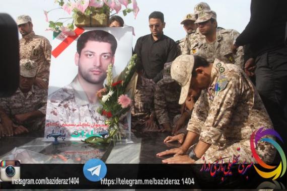  اولین سالگرد شهادت شهید سامان پادام برگزار شد/ از عزای مردم ولایتمدار سرپلذهاب تا حضور همرزمان شهید در مراسم+تصاویر 