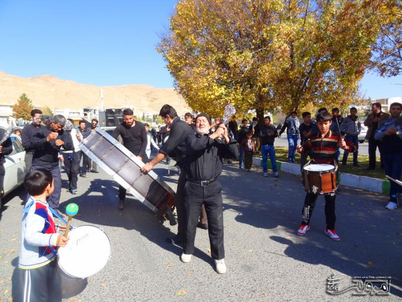  آئین عزاداری اربعین حسینی در شهرستان صحنه برگزار شد