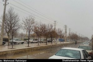  اولین برف در سال 95 ثلاث باباجانی را سفیدپوش کرد 