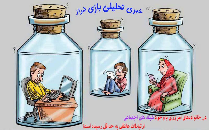 	تاثیر شبکه های اجتماعی در سطح ارتباط افراد جامعه / وقتی فضای مجازی جایگزین فضای واقعیت زندگی می شود 