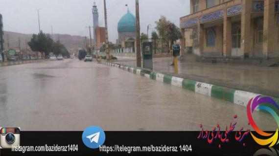 	بارش شدید باران و آبگرفتگی خیابان ها و معابر در سرپل ذهاب 