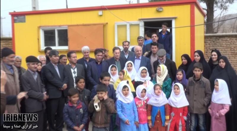  مدرسه 2 کلاسه روستای هاشم آباد شهرستان صحنه کلنگ زنی شد