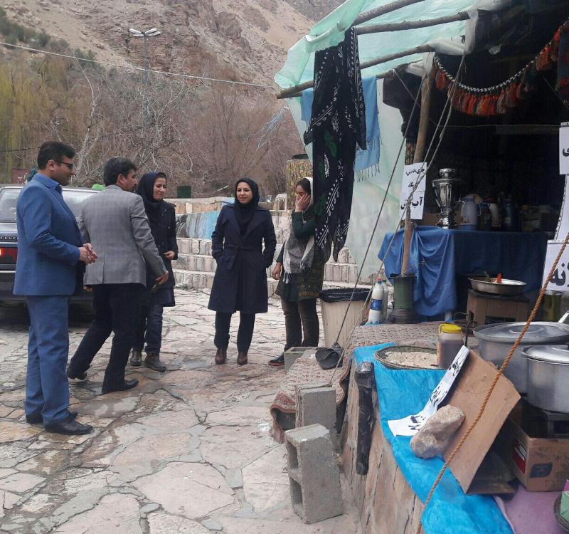 معاون صنایع دستی کرمانشاه از غرفه های صنایع دستی صحنه بازدید کرد