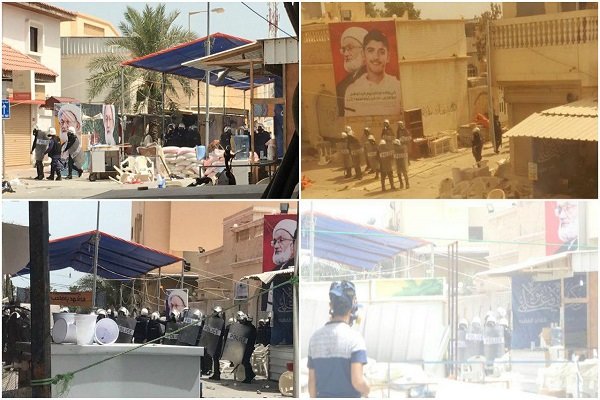 محاصره محل تحصن معترضان بحرینی توسط آل خلیفه/یک نفر شهید شد