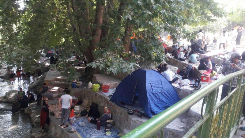 حضور چندین هزار نفری گردشگران داخلی و خارجی از دربند صحنه + تصویر