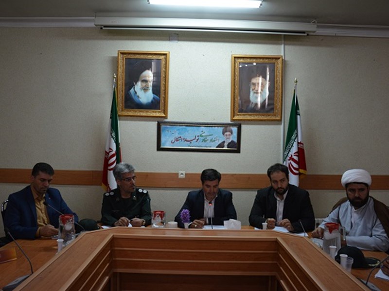 جلسه شورای هماهنگی برنامه های دهه کرامت در شهرستان صحنه برگزار شد
