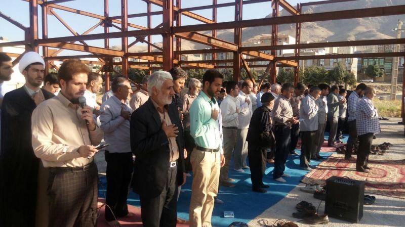مراسم پر فیض دعای ندبه در مسجد امام رضا(ع) شهر صحنه برگزار شد