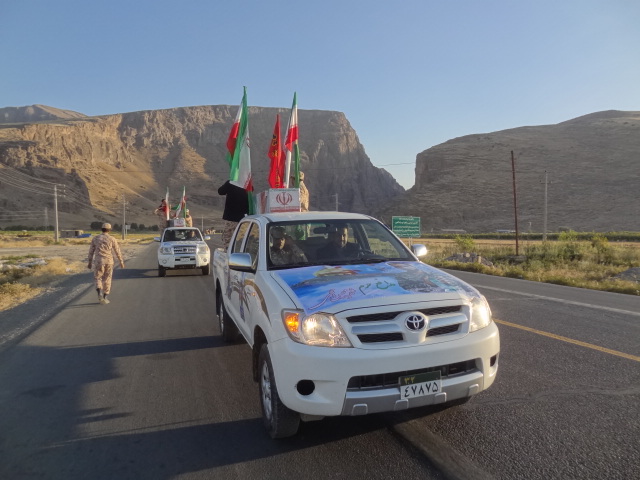 مراسم استقبال از دو پیکر شهید گمنام دوران دفاع مقدس در بخش دینور انجام شد