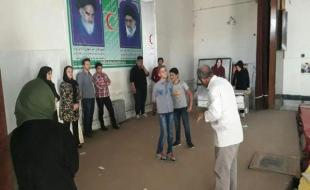 دومین جلسه تمرین هنرمندان بسیجی اسلام آباد غرب برای بازسازی مراسم واقعه غدیرخم 
