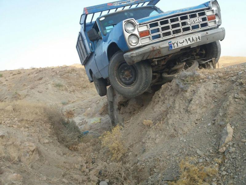 برخورد  وانت نیسان با یک دستگاه موتورسیکلت یک کشته برجای گذاشت + تصویر