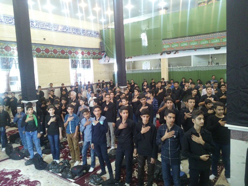 مراسم سوگواری حضرت قاسم ابن الحسن(ع) (احلی من العسل) در شهرستان صحنه برگزار شد