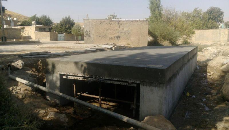 پل روستای دهمرادخان از توابع بخش مرکزی صحنه بازسازی شد