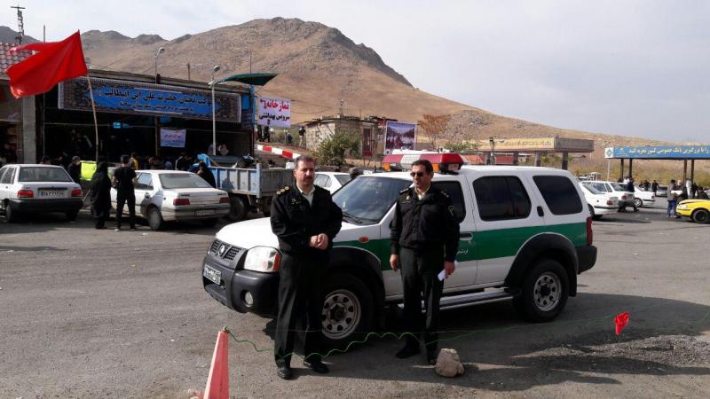 تردد زوار اربعین حسینی در شهرستان صحنه در امنیت کامل انجام می گیرد
