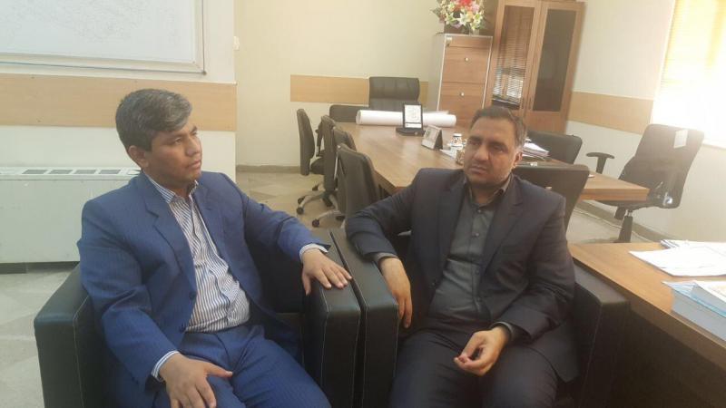 بخشدار مرکزی صحنه بامدیرکل دفتر امور روستایی و شوراهای کرمانشاه دیدار کرد