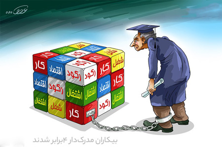 بیکاران مدرک‎دار ۴برابر شدند