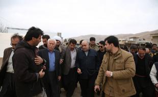 بازدید استاندار کرمانشاه از روند بازسازی روستاهای گیلانغرب 