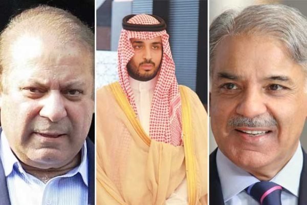 «نواز شریف» با ولیعهد عربستان در ریاض دیدار کرد