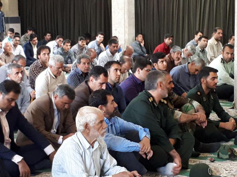 نماز عبادی سیاسی جمعه این هفته شهرستان صحنه اقامه شد
