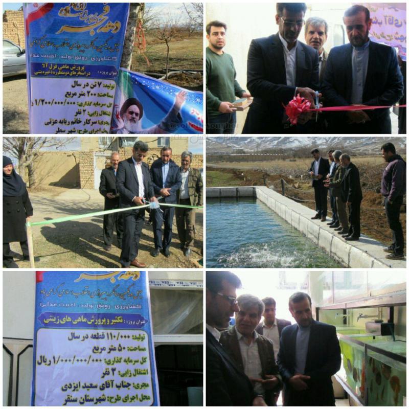 ۲۸طرح مخابراتی و 2 طرح شیلاتی در شهرستان سنقروکلیایی افتتاح شد