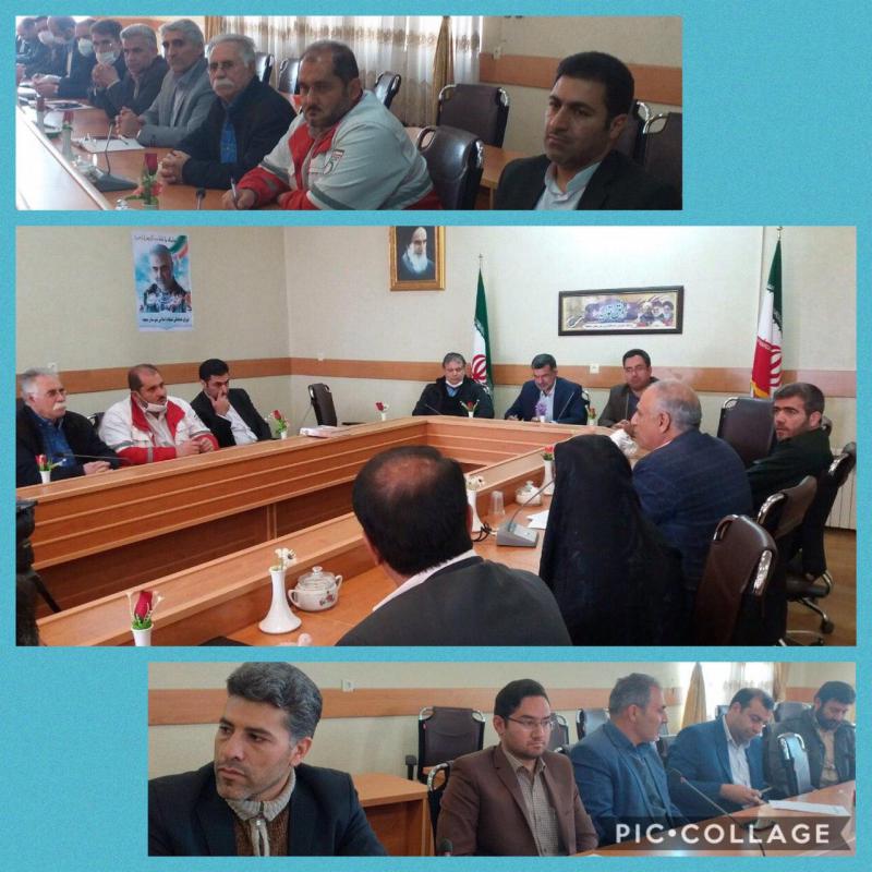 جلسه پدافند غيرعامل شهرستان صحنه با دستور مقابله با كرونا برگزارگرديد