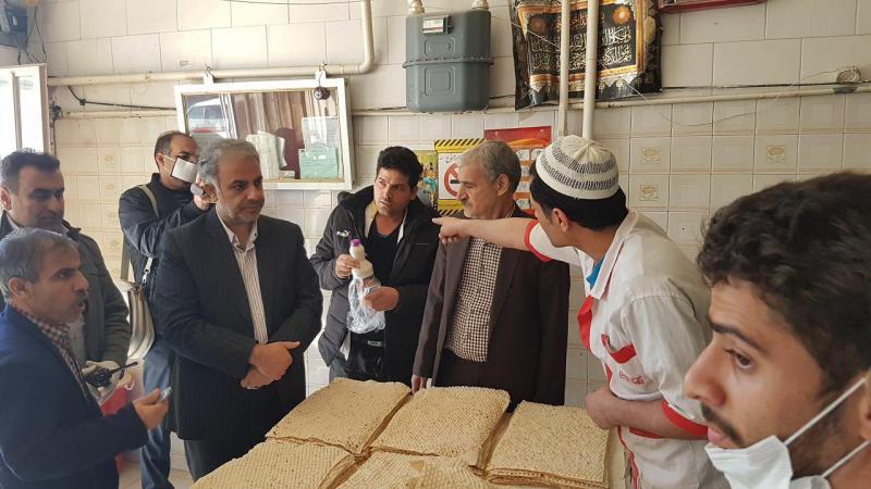 خبازی های سطح شهر کنگاور زیر ذره بین تیم بهداشتی مقابله با کرونا