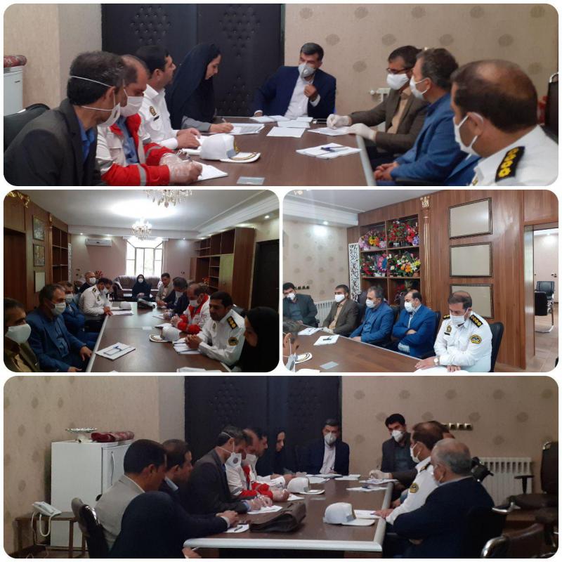 جلسه کميسيون ايمني راه هاي شهرستان صحنه برگزار شد 