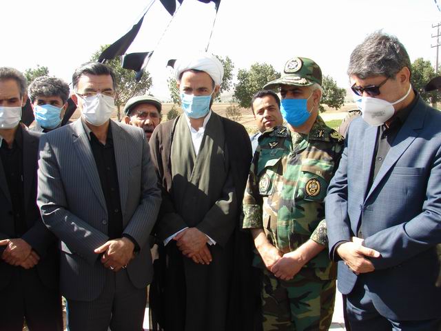 میدان شهدای خلبان  شهر صحنه با حضور مسئولین استانی و شهرستانی افتتاح شد