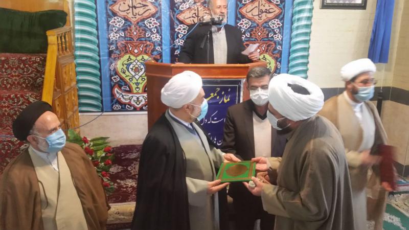 مراسم تودیع و معارفه امام جمعه شهرستان صحنه انجام شد