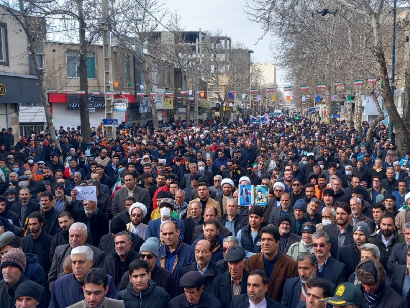 پیام قدردانی فرمانده سپاه صحنه به مناسبت حضور حماسی مردم شهرستان در راهپیمایی ۲۲ بهمن 