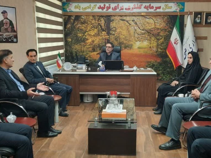 دیدار رئیس جدید آموزش و پرورش صحنه با فرماندار   