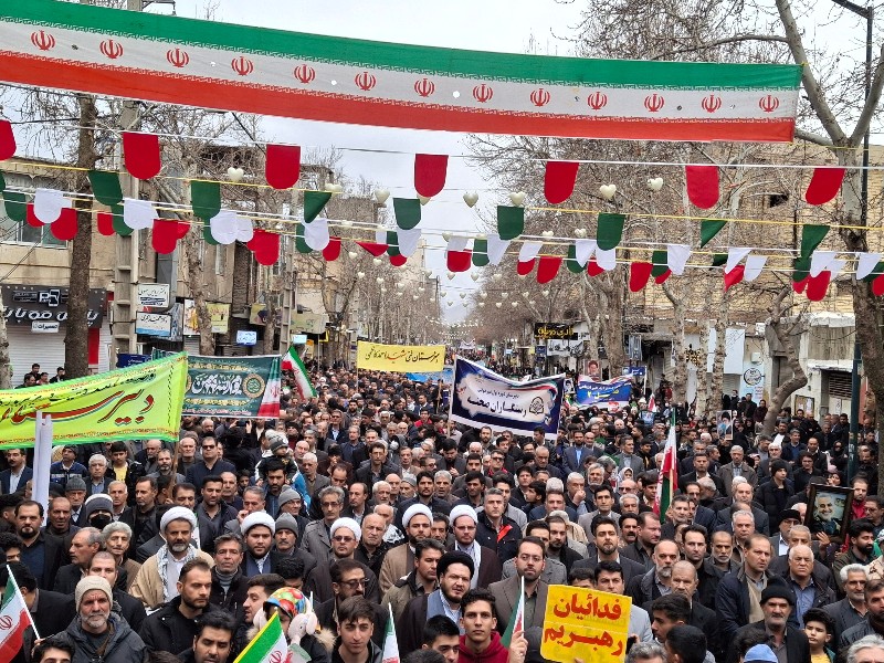 پیام قدردانی فرمانده سپاه ناحیه صحنه از حضور پرشور مردم در راهپیمایی ۲۲ بهمن   