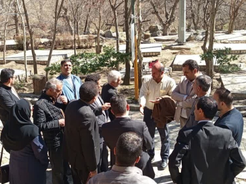 بازدید مسئولان شهرستان صحنه از مجموعه گردشگری دربند در راستای ساماندهی و استقبال از مهمانان نوروزی   