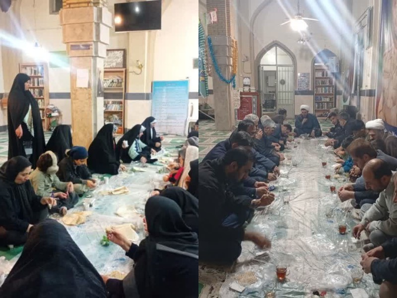 برگزاری مراسم جز خوانی قرآن کریم و افطاری در دانشگاه آزاد صحنه