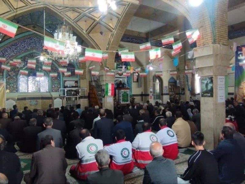 آیین برگزاری نماز جمعه شهرستان صحنه