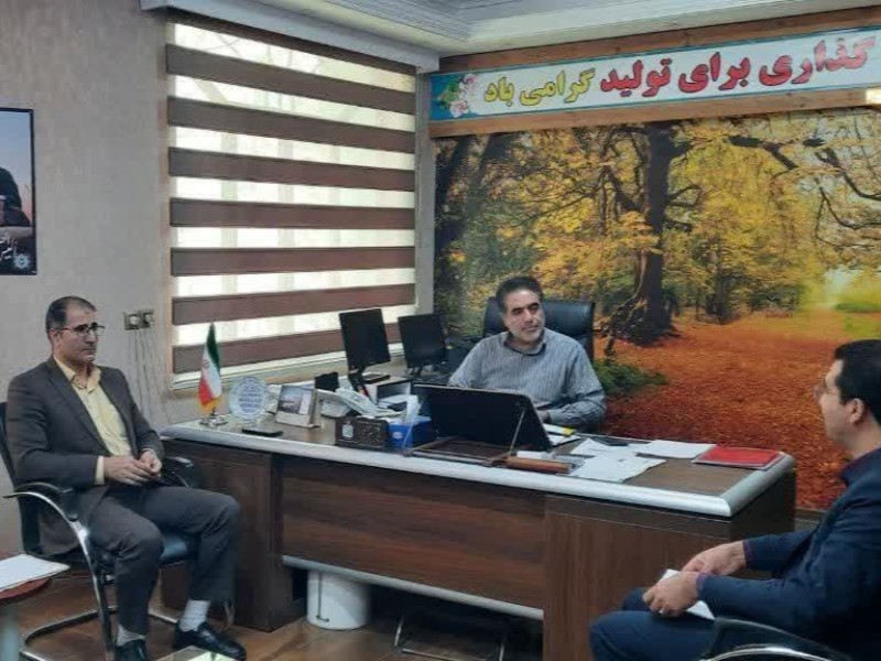 در آستانه هفته منابع طبیعی؛ دیدار رئیس اداره منابع طبیعی و آبخیزداری با فرماندار شهرستان صحنه   