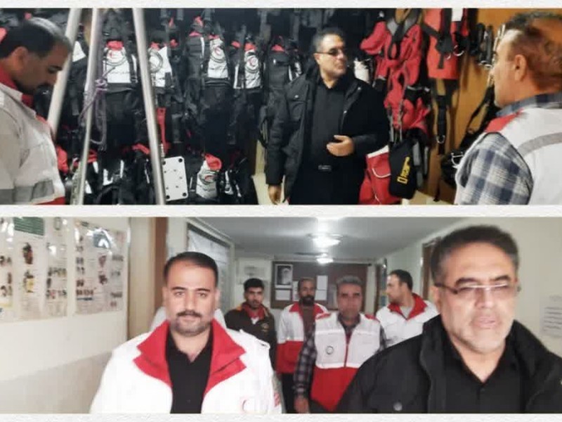 برسی آمادگی و تجهیزات هلال احمر