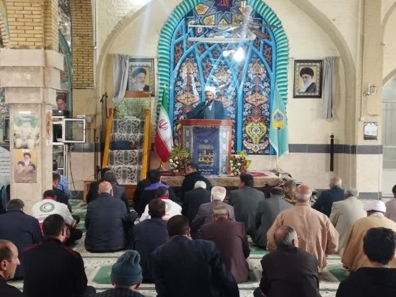 آیین برگزاری نماز جمعه شهرستان صحنه