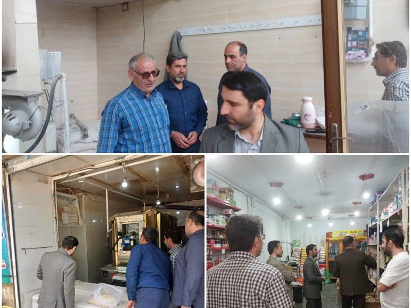 بازدید مشترک نمایندگان کارگروه تنظیم بازار از واحد‌های صنفی